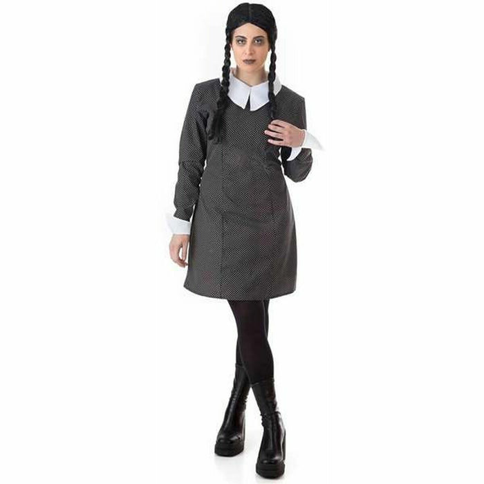 Costum Deghizare pentru Adulți Wednesday Buline Negru