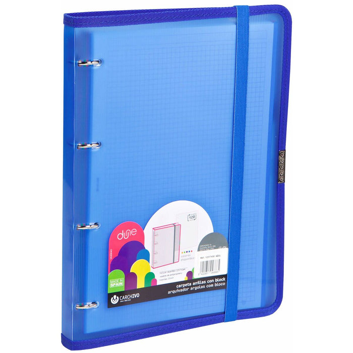 Biblioraft Carchivo Carpeblock Dune Albastru A4
