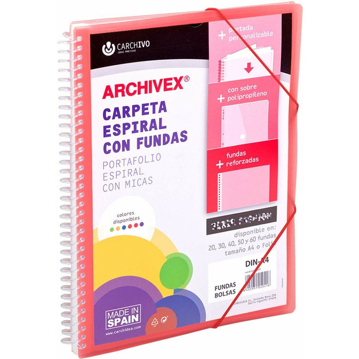 Dosar tip clasor Carchivo Archivex-Star Roșu A4