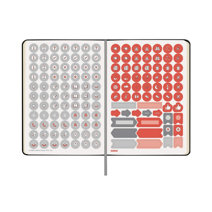 Agendă Finocam Natural Croma Şcoală 2023-2024 Negru 11,8 x 16,8 cm