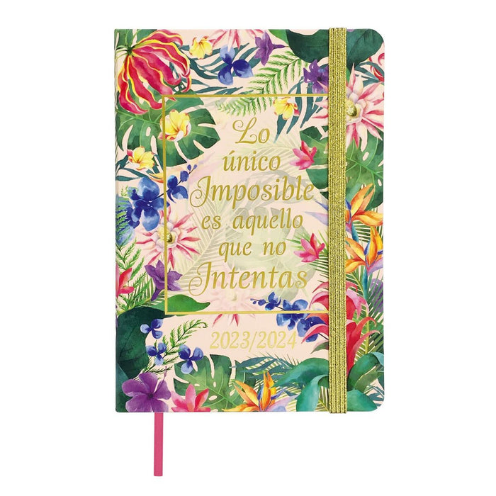 Agendă Finocam Natural Şcoală 2023-2024 Multicolor 11,8 x 16,8 cm