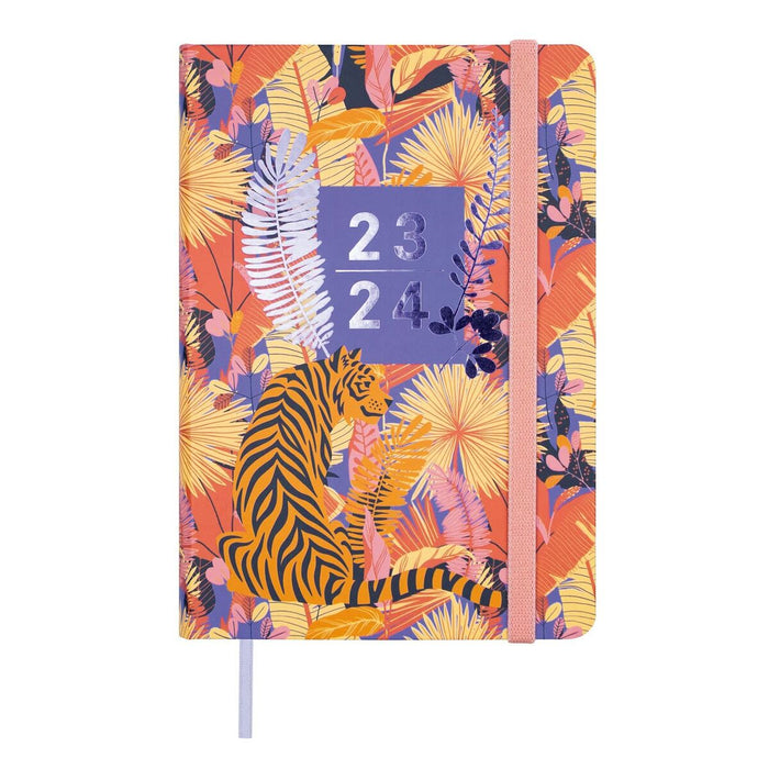 Agendă Finocam Natural Tiger Şcoală 2023-2024 Multicolor 11,8 x 16,8 cm