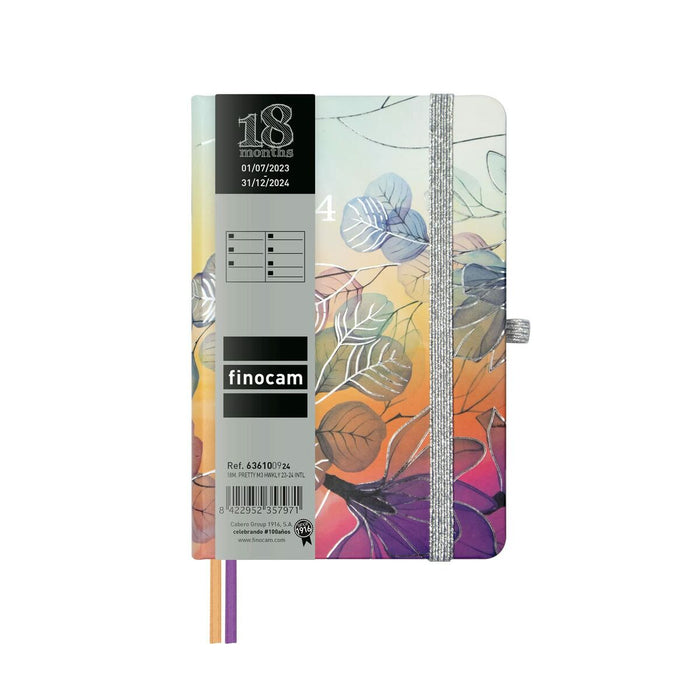 Agendă Finocam Mínimal Pretty 2023-2024 Multicolor 10 x 15 cm
