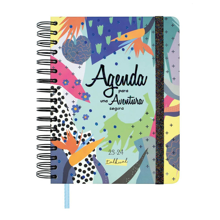 Agendă Finocam Talkual Aventura Şcoală 2023-2024 Multicolor Sfert 15,5 x 21,7 cm
