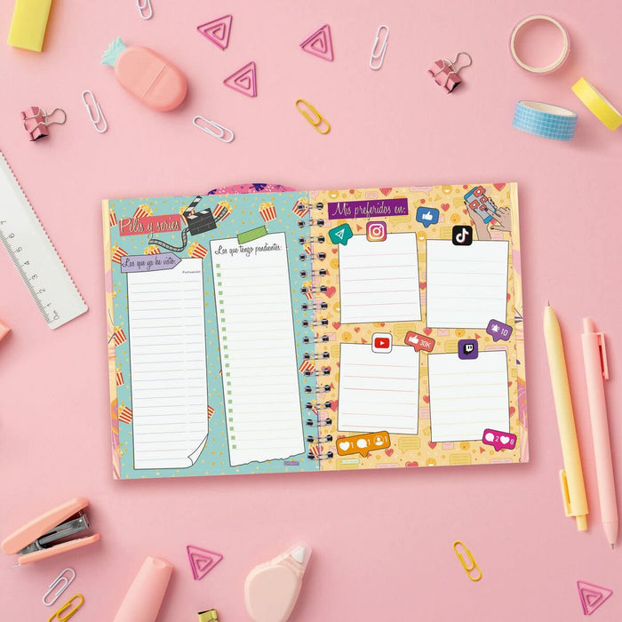 Agendă Finocam Talkual Vitamina Şcoală 2023-2024 Multicolor 1/8 12 x 16,9 cm