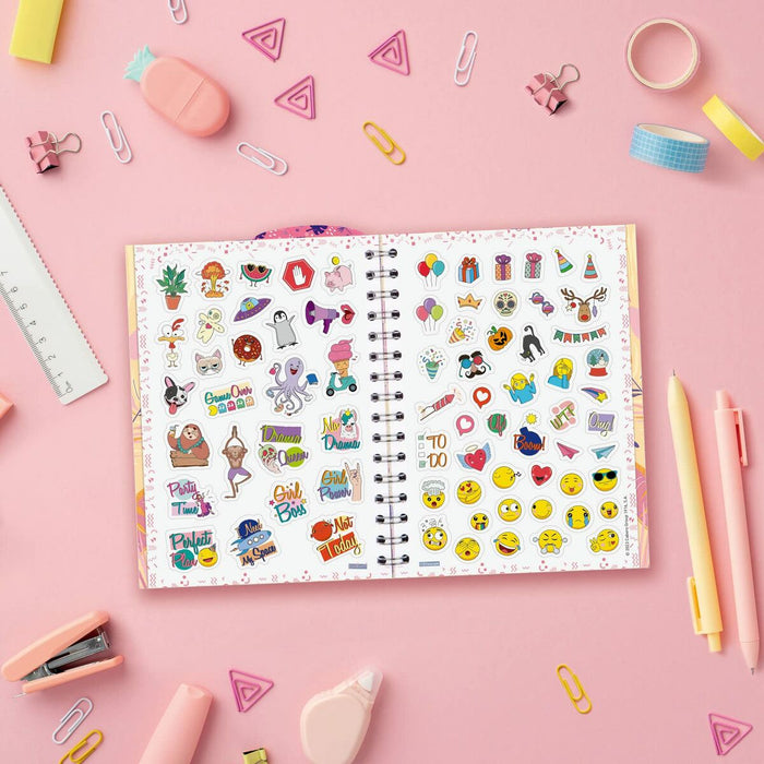 Agendă Finocam Talkual Vitamina Şcoală 2023-2024 Multicolor 1/8 12 x 16,9 cm