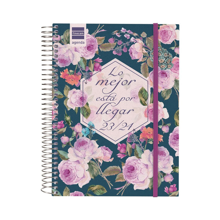 Agendă Finocam 2023-2024 Şcoală Multicolor Sfert 15,5 x 21,2 cm