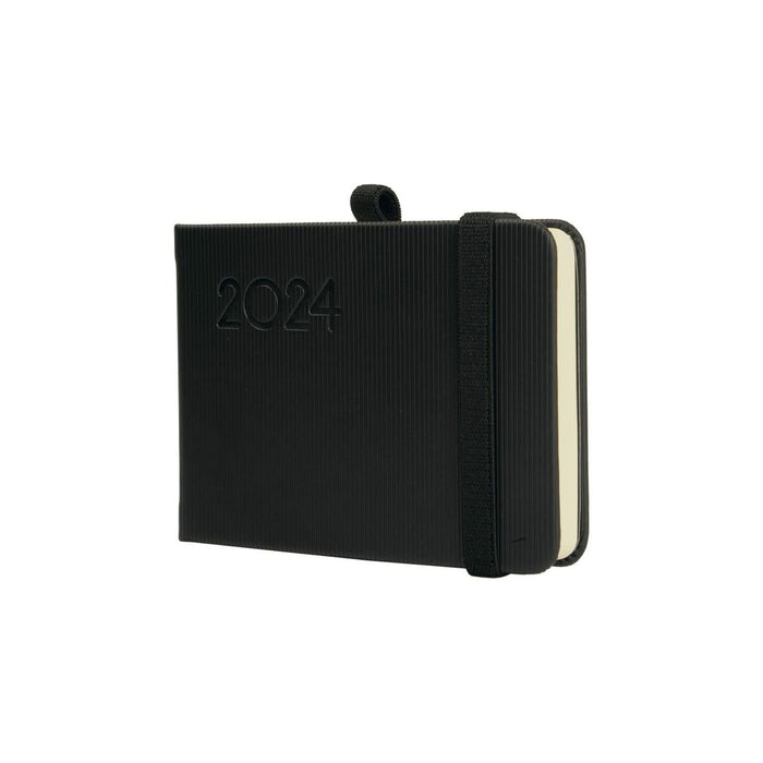 Agendă Finocam Minimal Textura 2024 Negru 10,4 x 7,3 cm