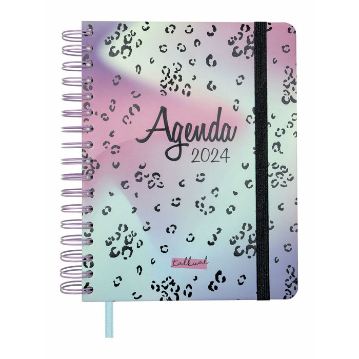 Agendă Finocam Talkual Shine 2024 Multicolor Sfert 15,5 x 21,7 cm