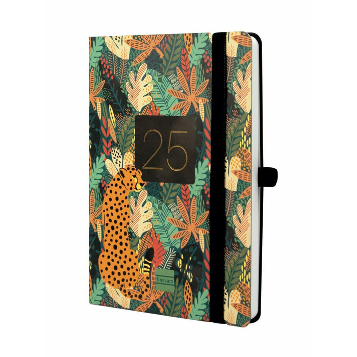 Agendă Finocam Capri Multicolor 11,8 x 16,8 cm Junglă 2024-2025