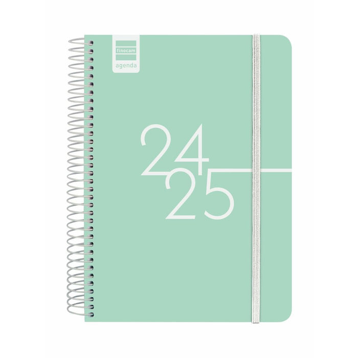 Agendă Finocam Kart Mentă A5 15,5 x 21,2 cm 2024-2025
