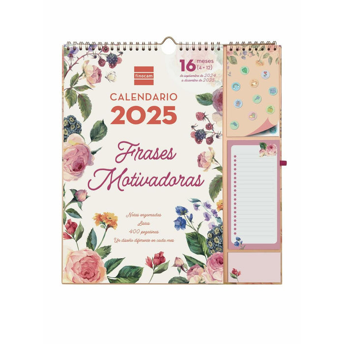 Calendar de perete Finocam Motivational phrases 2024-2025 21,5 x 32,5 cm