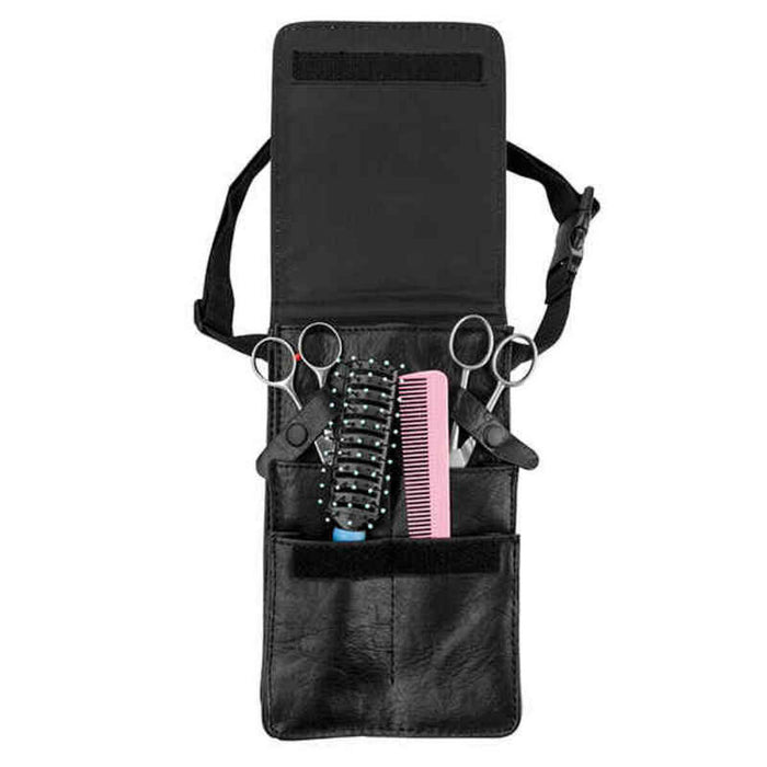 Borsetă Eurostil UTILES CINTURA Imitație de piele Negru Coafură și Estetică Centură cu unelte (135 x 22 cm)