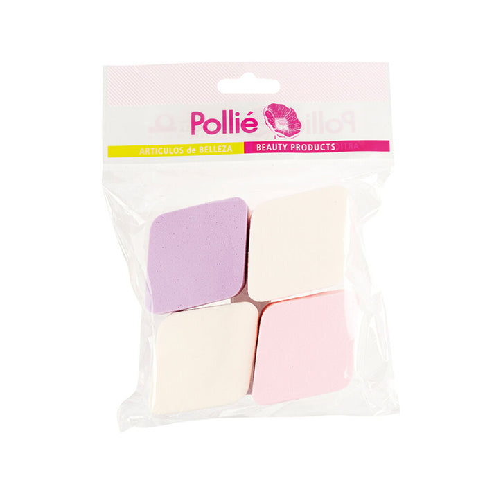 Burete pentru Machiaj Pollié Multicolor (4 Unități)
