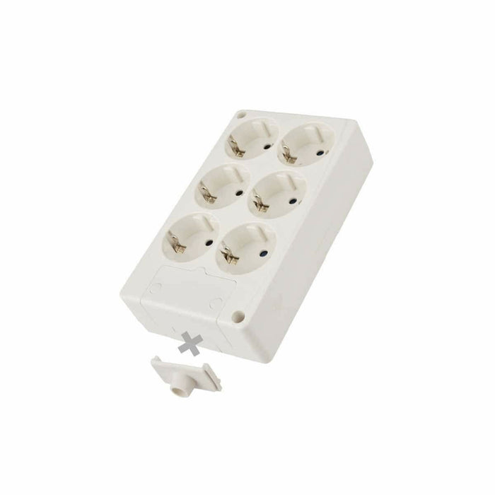 Placă de Circuit Prize 6 Puncte de Conectare fără Întrerupător Solera 8106 3500 W 250 V 16 A