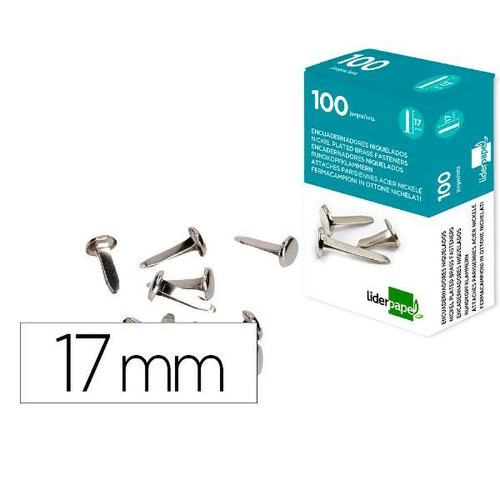 Element de fixare Liderpapel FS10 Metal Plastic (100 Unități)