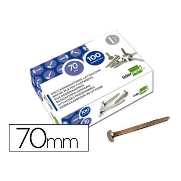Element de fixare Liderpapel FS18 Metal Plastic 70 mm (100 Unități)