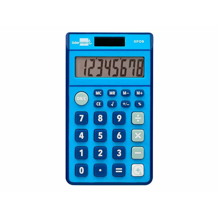 Calculator Liderpapel XF09 Albastru