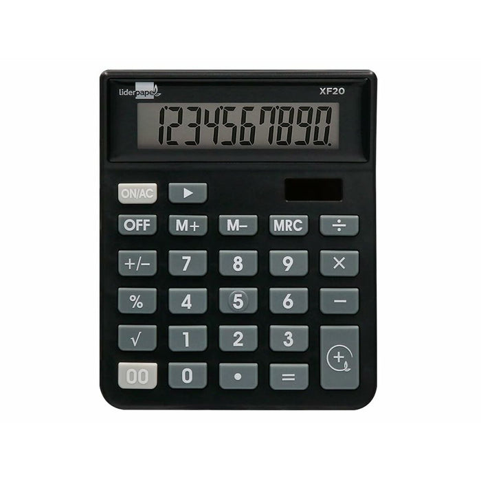 Calculator Liderpapel XF20 Negru Plastic