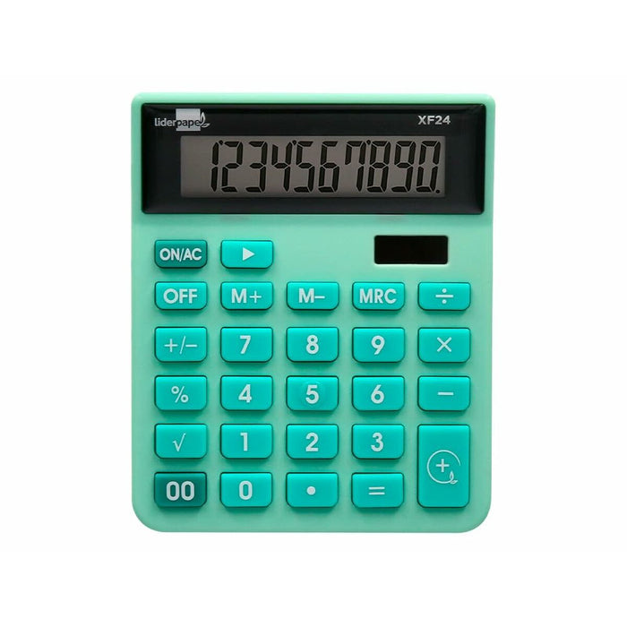 Calculator Liderpapel XF24 Verde Plastic
