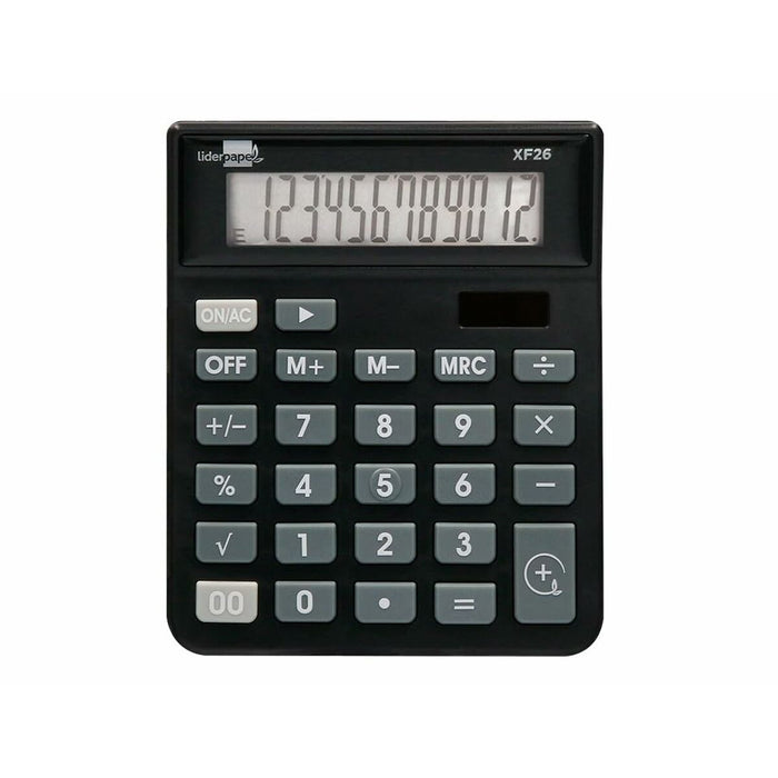 Calculator Liderpapel XF26 Negru Plastic