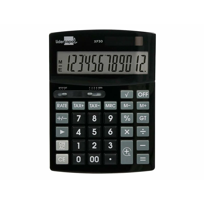 Calculator Liderpapel XF30 Negru Plastic