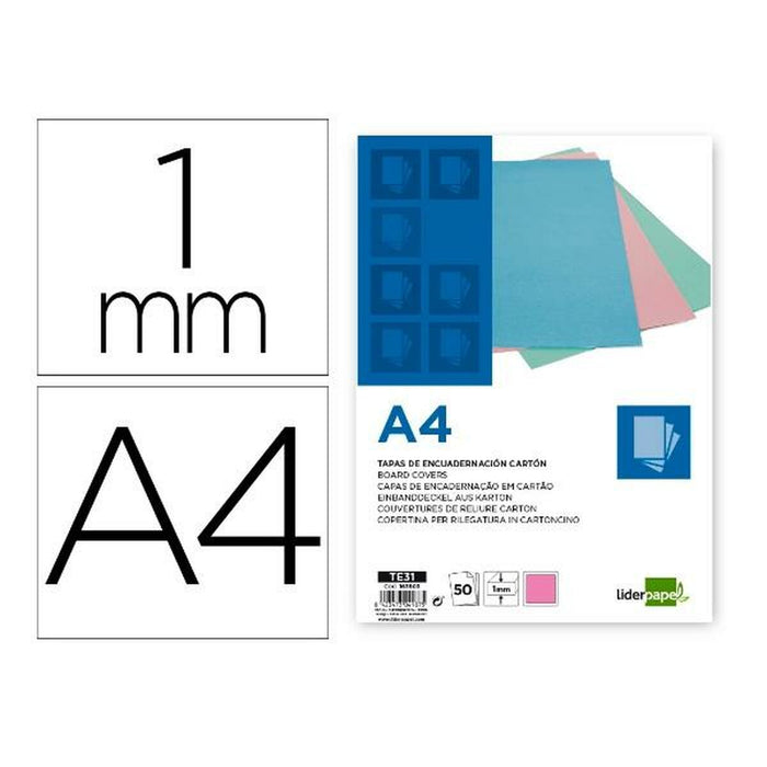 Set de capace Liderpapel TE31 Plastic Multicolor