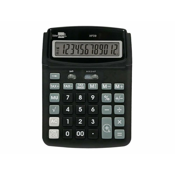Calculator Liderpapel XF39 Negru Plastic