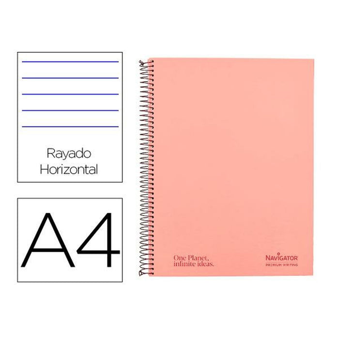 Notebook Navigator NA15 Roz deschis A4 120 Frunze