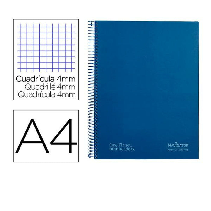 Notebook Navigator NA37 Albastru A4 80 Frunze