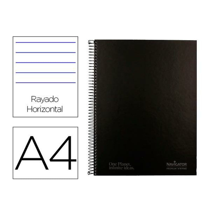 Notebook Navigator NA41 Negru A4 80 Frunze