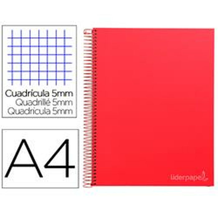 Notebook Liderpapel BA28 Roșu A4 140 Frunze