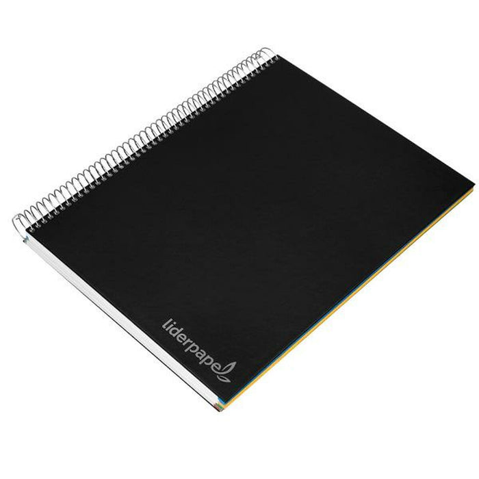 Notebook Liderpapel BA98 Negru A4 140 Frunze