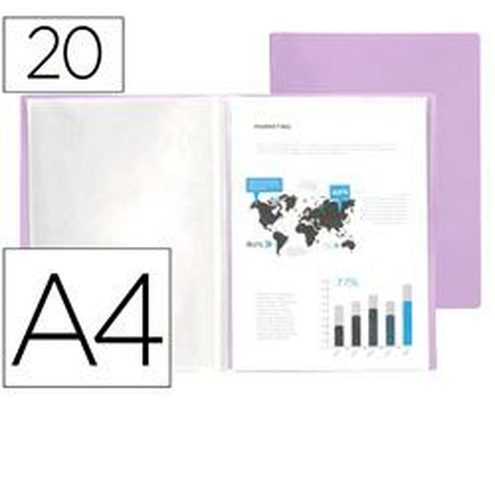 Mapă pentru Documente Liderpapel EC69 Liliachiu A4