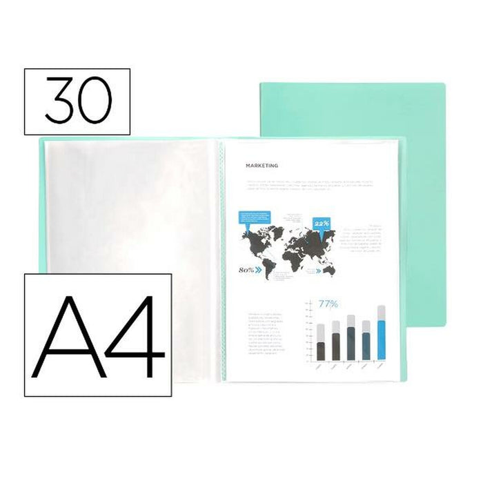 Mapă pentru Documente Liderpapel EC77 A4 Verde