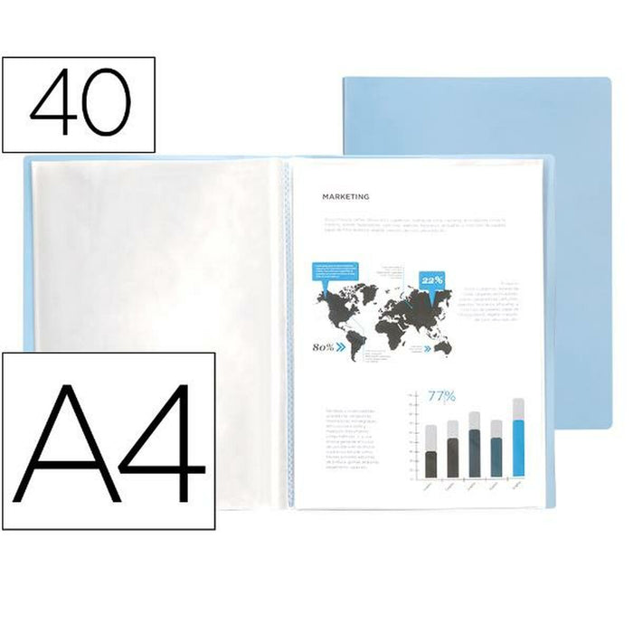 Dosar Liderpapel EC82 Albastru A4