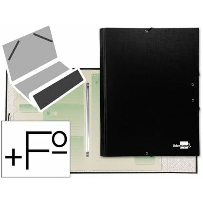 Dosar tip clasor Liderpapel CS02 A4 Negru