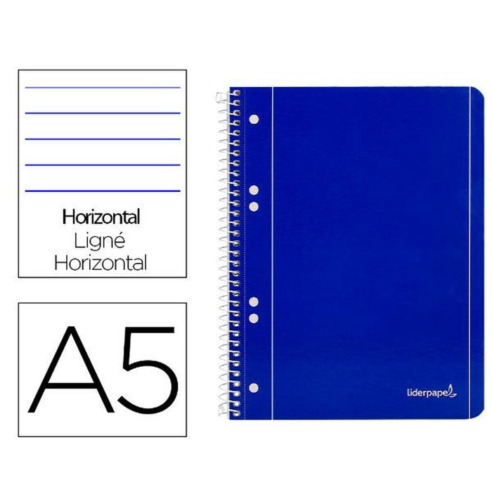 Notebook Liderpapel BJ04 Albastru A5 80 Frunze