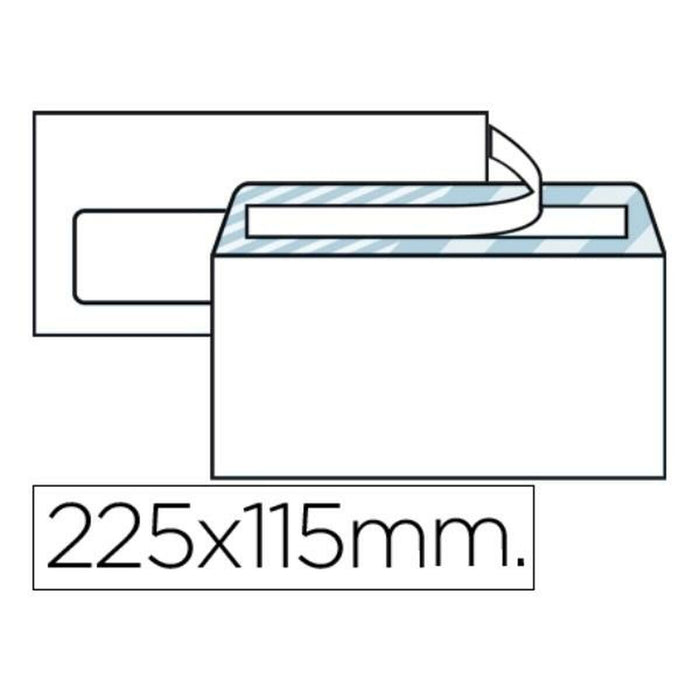 plicuri Liderpapel SB09 Alb Hârtie 115 x 225 mm (25 Unități)