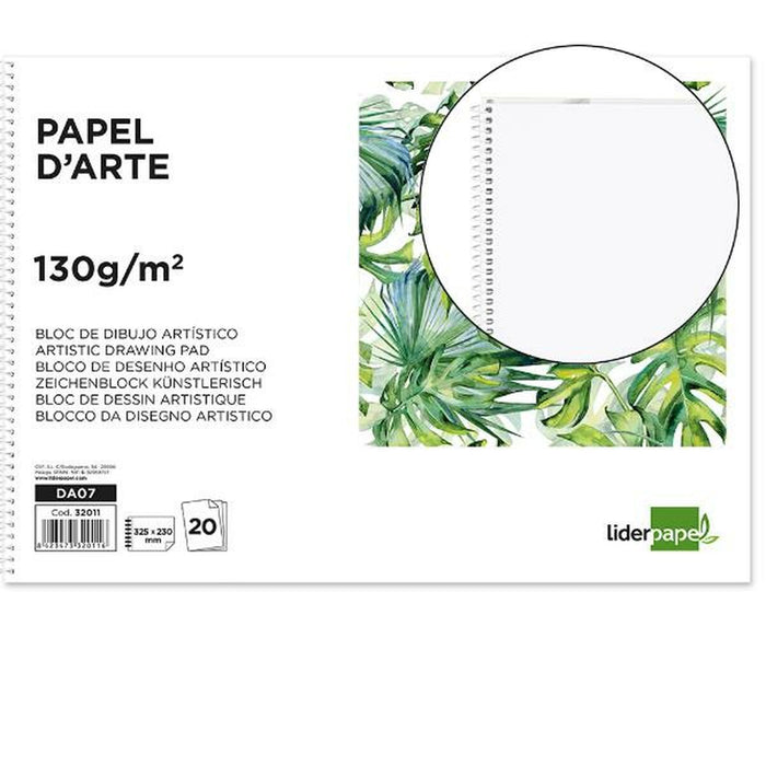 Bloc de schițe Liderpapel DA07 Alb 20 Frunze Hârtie