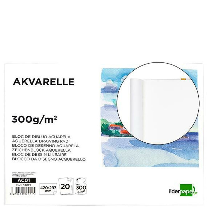 Bloc de schițe Liderpapel AC01 Alb 20 Frunze Hârtie
