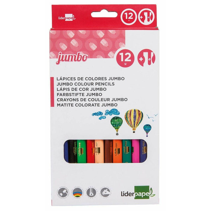 Creioane culori Liderpapel LC02 Multicolor
