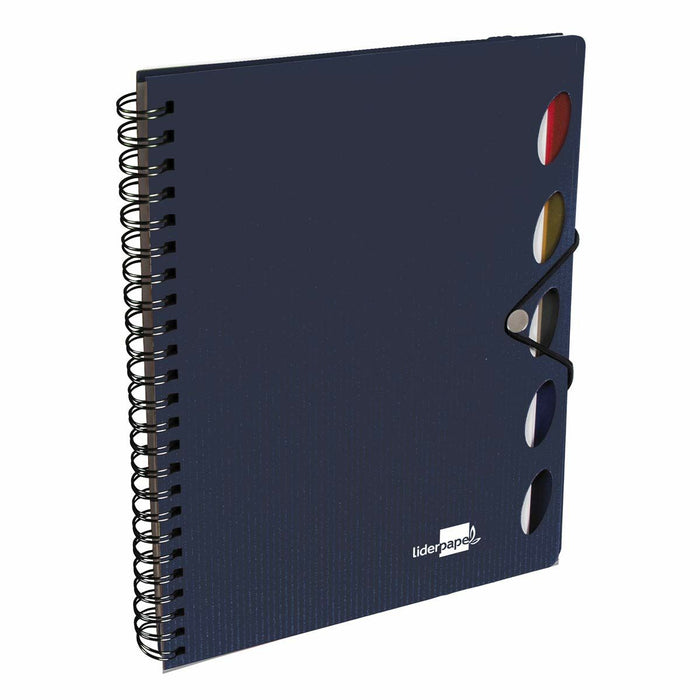 Carnet de note Liderpapel BE18 Albastru A4