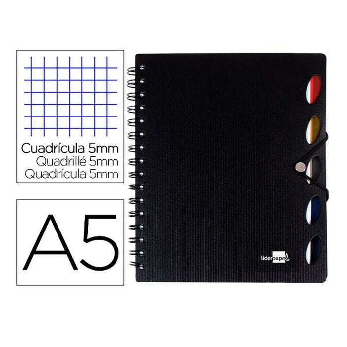 Carnet de note Liderpapel BJ36 A4 Negru