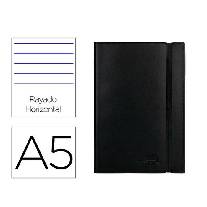 Carnet Notițe Liderpapel LB40 Negru A5 120 Frunze