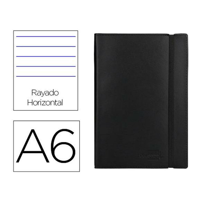 Carnet Notițe Liderpapel LD06 Negru A6 120 Frunze