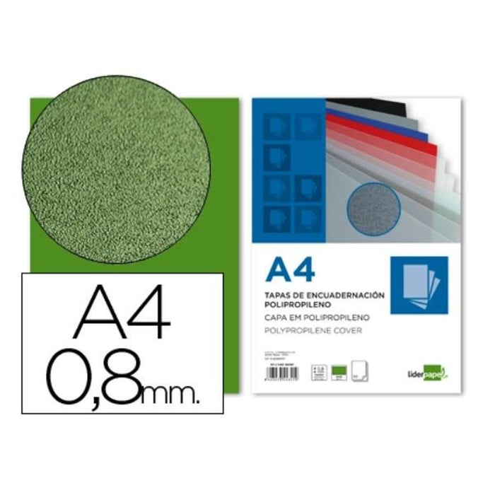 Set de capace Liderpapel TE22 Carton Verde (50 Unități)