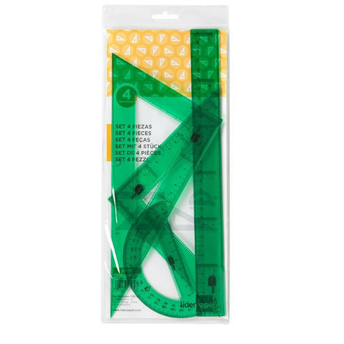 Set de rigle Liderpapel JG01 Transparent
