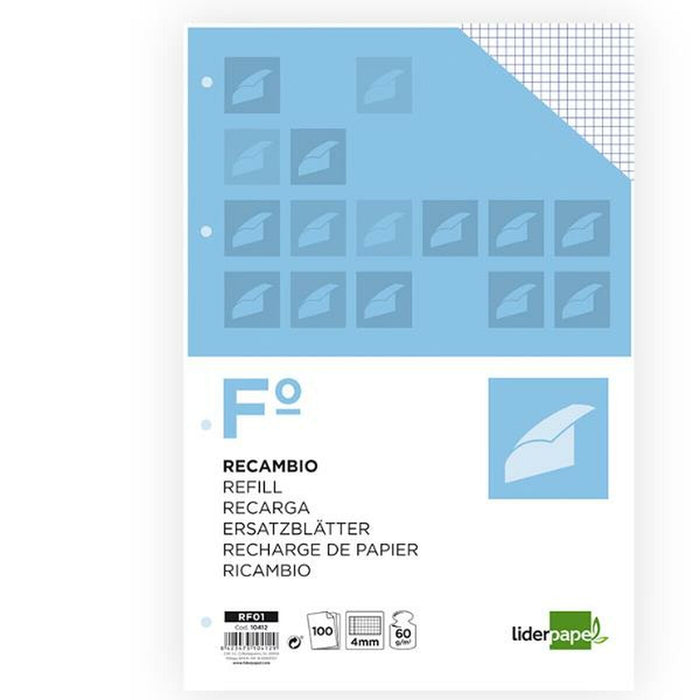 Rezervă Liderpapel RE01 A4 100 Frunze
