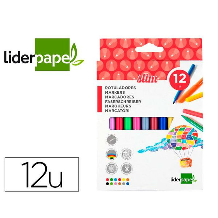 Set de Carioci Liderpapel RT12 Multicolor 12 Piese